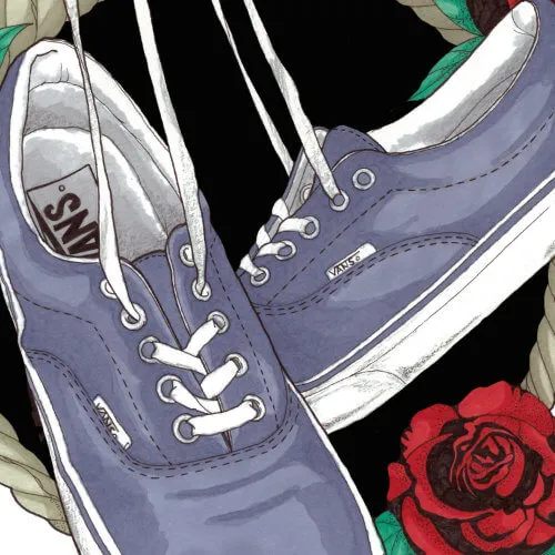 Vans scrapbook illustration